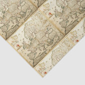 Ontvangstdocument - Kaart van Europa Tissuepapier (Detail)