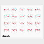 Ontvangsten Ronde Sticker (Vel)