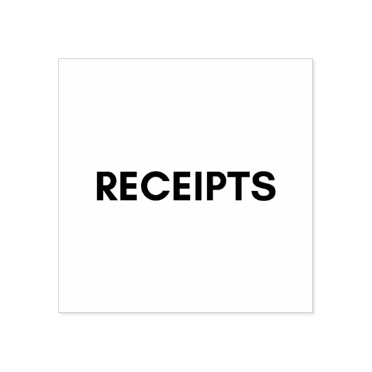 ontvangsten rubberstempel (Afrduk)