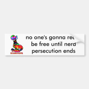 Ontvangsten van de Nerds-Bumpersticker Bumpersticker
