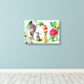 Ontvangsten van de Vege-Mannen 2 Canvas Afdruk (Insitu (Houten vloer))