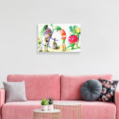 Ontvangsten van de Vege-Mannen 2 Canvas Afdruk (Insitu (Woonkamer))