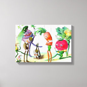 Ontvangsten van de Vege-Mannen 2 Canvas Afdruk