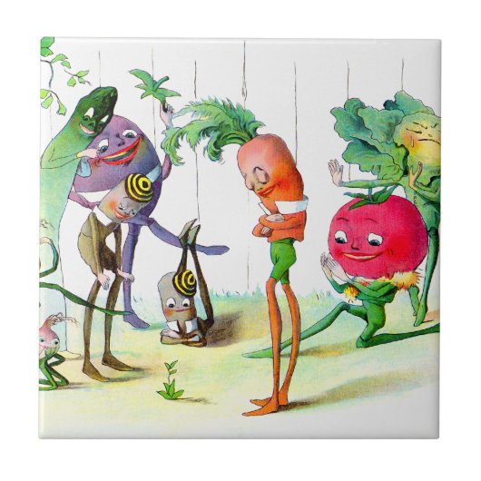 Ontvangsten van de Vege-Mannen 2 Tegeltje (Voorkant)