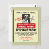 Ontvangsten van de Zombie-verpleegsters Briefkaart (Voorkant / Achterkant)