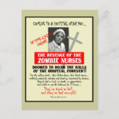 Ontvangsten van de Zombie-verpleegsters Briefkaart (Voorkant)