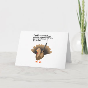 Ontvangsten van kalkoenen feestdagen kaart