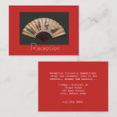 Ontvangstgegevens Chinese bamboe- en zijdeventilat Informatiekaartje (Voorkant / Achterkant)