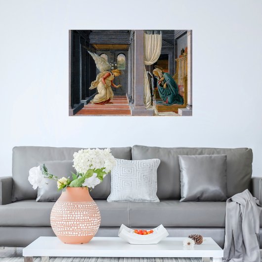 Ontvangstijding door Sandro Botticelli Poster