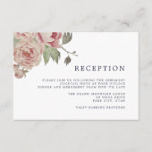 Ontvangstkaart Blush Rose Informatiekaartje (Voorkant)