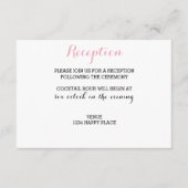 Ontvangstkaart chic informatiekaartje (Voorkant)