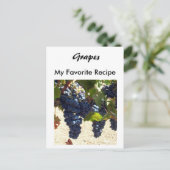 Ontvangstkaart - druiven briefkaart (Staand voorkant)