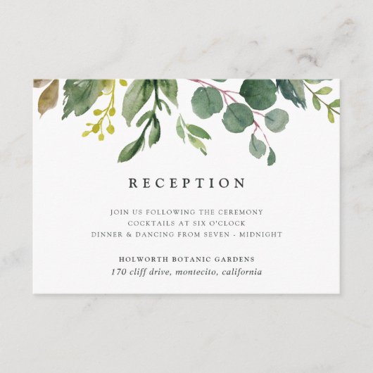 Ontvangstkaart Eucalyptusbosje Informatiekaartje (Voorkant)