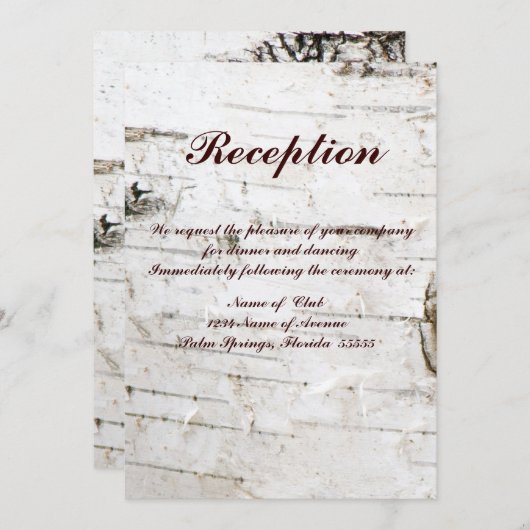 Ontvangstkaart Kaart (Voorkant / Achterkant)