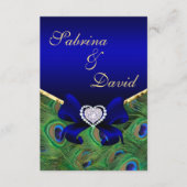 Ontvangstkaart Koningsblauwe Pauw Informatiekaartje (Voorkant)