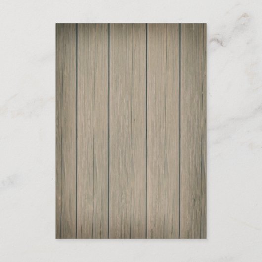 Ontvangstkaart met landelijke charme informatiekaartje (Achterkant)