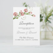 Ontvangstkaart met tuinrozen informatiekaartje (Staand voorkant)