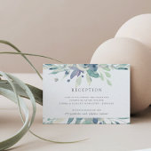 Ontvangstkaart met waterverf en bloemen van Mounta Kaart