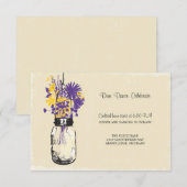 Ontvangstkaart Metselaarsbus en vuurvliegjes Informatiekaartje (Voorkant / Achterkant)