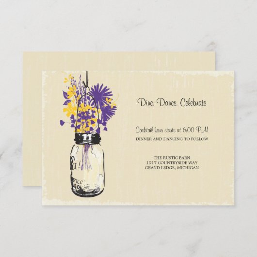 Ontvangstkaart Metselaarsbus en vuurvliegjes Informatiekaartje (Voorkant / Achterkant)