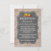 Ontvangstkaart voor country herfst muziekblad kaart (Voorkant)