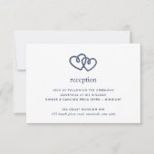 Ontvangstkaart voor geknoopte harten kaart (Voorkant)