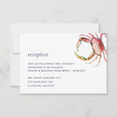 Ontvangstkaart voor rode krabben kaart (Voorkant)