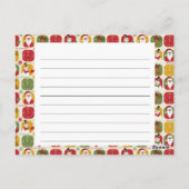 Ontvangstkaart voor vakantieverraad briefkaart (Achterkant)