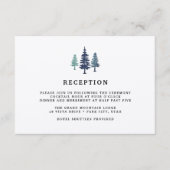 Ontvangstkaart Winter Forest Informatiekaartje (Voorkant)