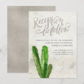 Ontvangstkaart woestijnsucculenten - Steen Informatiekaartje (Voorkant / Achterkant)