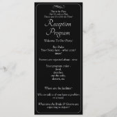 Ontvangstprogramma -Zwart Witte Oneindige Scroll, Menu (Voorkant)