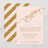 Ontvangstscript Forever in Love Goud Glitter Informatiekaartje (Voorkant / Achterkant)