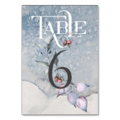 Ontvangsttabel voor kersttasmakerij/weddenschap #6 kaart (Achterkant)