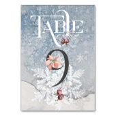 Ontvangsttabel voor kersttasmakerij/weddenschap #9 kaart (Voorkant)