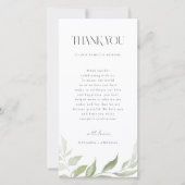 Ontvangsttabel Wild Forest Wedding - Bedankt (Voorkant)