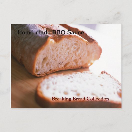 Ontvangt BBQ Sauce Recipe op startpunt Briefkaart (Voorkant)