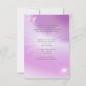 Ontvangt een roze Lila ringstoot Kaart (Achterkant)