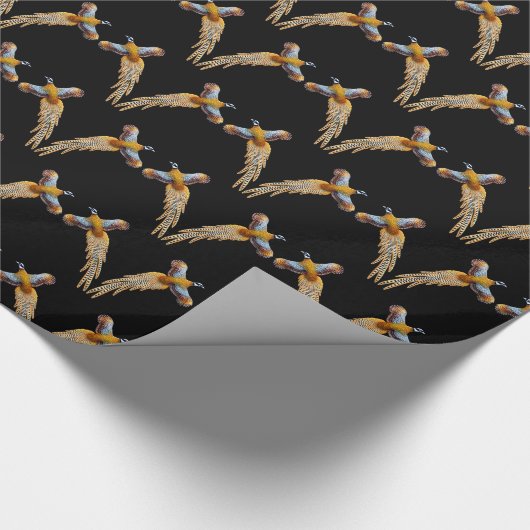 Ontvangt fazant wappapier cadeaupapier (Hoek)