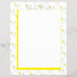 Ontvangt Notitieboek pagina's Lemons Daisy Kitchen Flyer