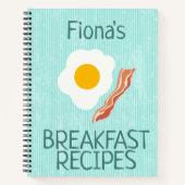 Ontvangt snel aangepaste Blauwgroen ontvang Notitieboek (Voorkant)