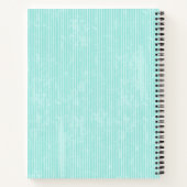 Ontvangt snel aangepaste Blauwgroen ontvang Notitieboek (Achterkant)