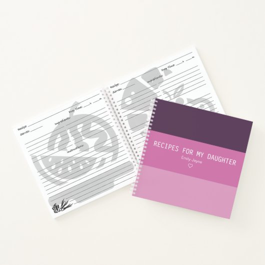 Ontvangt voor Mijn moderne Stripe Stripe Keepomwil Notitieboek (Binnen)