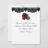 Ontvanguitnodiging OntwerpRozen en sluiting Kaart (Voorkant)