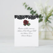 Ontvanguitnodiging OntwerpRozen en sluiting Kaart (Staand voorkant)