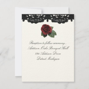 Ontvanguitnodiging OntwerpRozen en sluiting Kaart