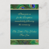 Ontvankaart Teal Pauw Informatiekaartje (Achterkant)