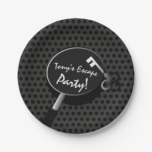 Ontvankelijke partijbenodigdheden papieren bordje (Voorkant)