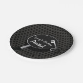 Ontvankelijke partijbenodigdheden papieren bordje (Gekanteld)