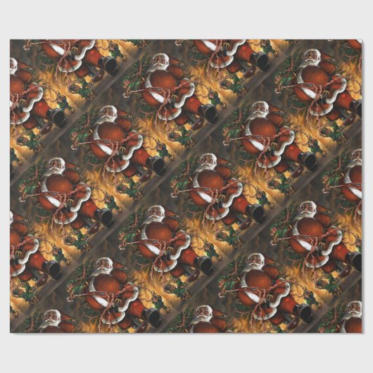 Ontvapt kerstpapier cadeaupapier (Vlak)