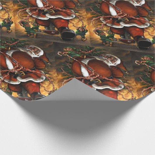 Ontvapt kerstpapier cadeaupapier (Hoek)